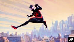 Image from Sony Pictures Animation shows Miles Morales as Spider-Man, voiced by Shameik Moore, in Columbia Pictures and Sony Pictures Animation's "Spider-Man: Across the Spider-Verse."