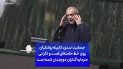 جمشید اسدی: کابینه پزشکیان روی خط خامنه‌ای است و نگرانی ‌سرمایه گذاران دوچندان شده است