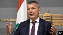 FILE - Commissioner-General of the U.N. agency for Palestinian Refugees, Philippe Lazzarini speaks during a press conference in Beirut, Lebanon, May 27, 2024.