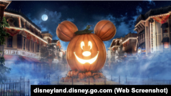 Screenshot of an image on the home page of Disneyland, Aug. 29, 2024.