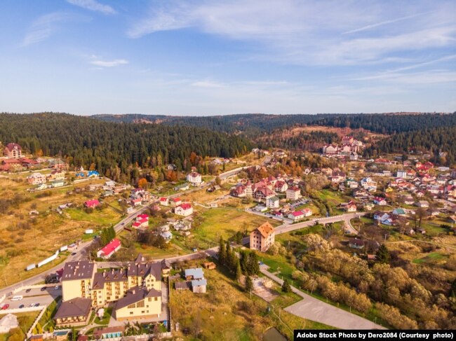 FILE - View of Skhidnytsia, a popular healing spa resort in the Carpathians. (Adobe Stock Photo)