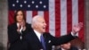 Presiden AS Joe Biden menyampaikan pidato kenegaraan di hadapan anggota Kongres AS di Gedung Capitol, Washington, pada 7 Maret 2024. (Foto: Shawn Thew/Pool via AP)