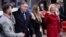 FILE - Serbian President Milorad Dodik, and Serb member of Bosnia's tripartite inter-ethnic presidency Zeljka Cvijanovic march during a parade to celebrate Serb Republic national holiday, banned by the constitutional court, in East Sarajevo, Bosnia and Herzegovina, Jan. 9, 2023.
