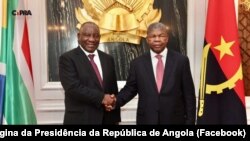 Presidente da África do Sul, Cyril Ramaphosa, e Presidente de Angola, João Lourenço, Luanda, Angola, 8 agosto 2024