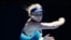 Dayana Yastremska of Ukraine in action against Linda Noskova of the Czech Republic at the Australian Open. (Mike Frey-USA TODAY Sports)