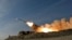 In this photo released by the Iranian Army on Jan. 19, 2024, a missile is launched during a military drill in southern Iran. 