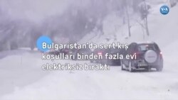 Bulgaristan'da sert kış koşulları