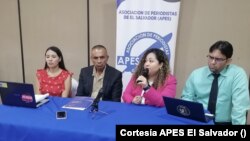 La Asociación de Periodistas de El Salvador denunció arresto arbitrario del periodista Víctor Barahona. [Fotografía cortesía APES].