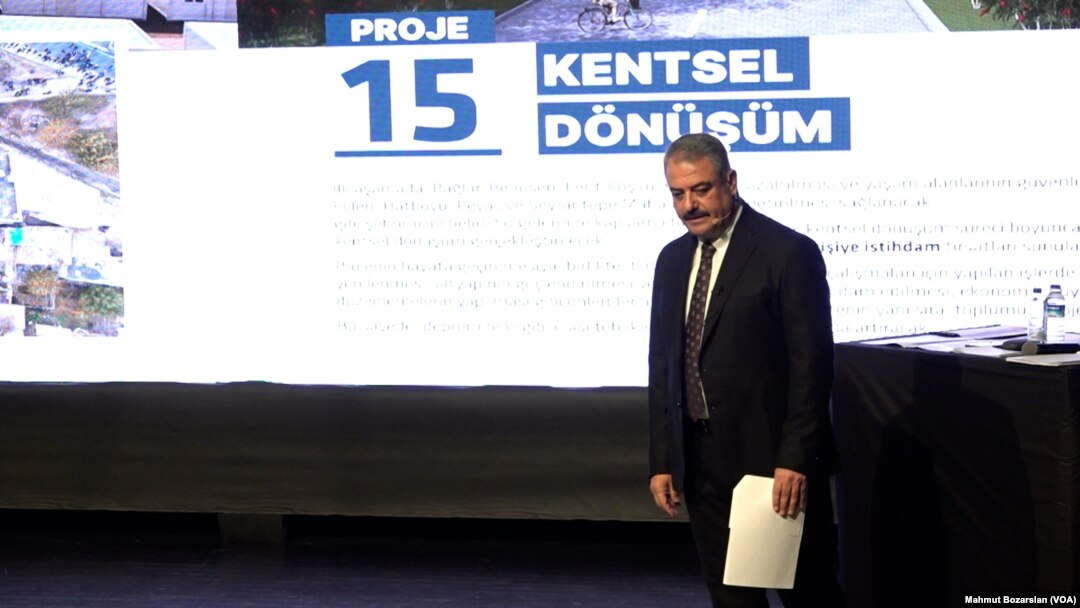 Bilden, kazanması halinde 7 mahallede kentsel dönüşüm yapılacağını vurguladı.