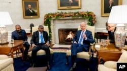 João Lourenço e Joe Biden na Casa Branca, Washington, 30 novembro 2022