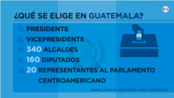 Infografía | ¿Qué se vota en Guatemala y cuáles son los candidatos? 