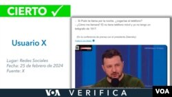 El clip fue extraído de la conferencia ofrecida por el presidente Volodymyr Zelenskyy el pasado 25 de febrero en medio del foro “Ucrania. Año 2024”.