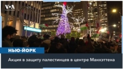 В Нью-Йорке зажгли елку на фоне протестов 