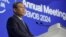Perdana Menteri China Li Qiang berbicara di hadapan para pemimpin bisnis di Forum Ekonomi Dunia di Davos, Swiss hari Selasa (16/1). 