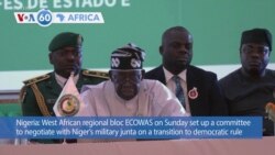 VOA60 Africa - ECOWAS sets up committee to negotiate return to democracy in Niger