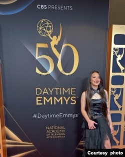 Laurentia Editha saat menghadiri ajang penghargaan Daytime Emmy di AS (dok: Laurentia Editha)