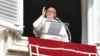 Pope Francis leads the Angelus prayer from his window, at the Vatican, Jan. 1, 2024. (Vatican Media/Handout via Reuters)