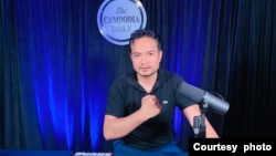 On his Khmer-language video talk show, journalist Sarada Taing challenges the Cambodian government by discussing corruption, human rights, environmental issues and other topics. (Sarada Taing)