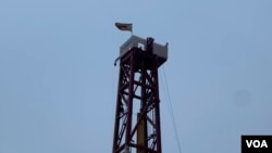 FILE - Exploratory equipment is seen in the Cabora Bassa Basin, about 300 km from Harare, Zimbabwe, in September 2023. Companies are checking the region for gas and oil deposits. (Columbus Mavhunga/VOA)