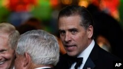 資料照 - 亨特·拜登(Hunter Biden) 在白宮2023年6月22日為來訪的印度總理莫迪舉行的國宴上。