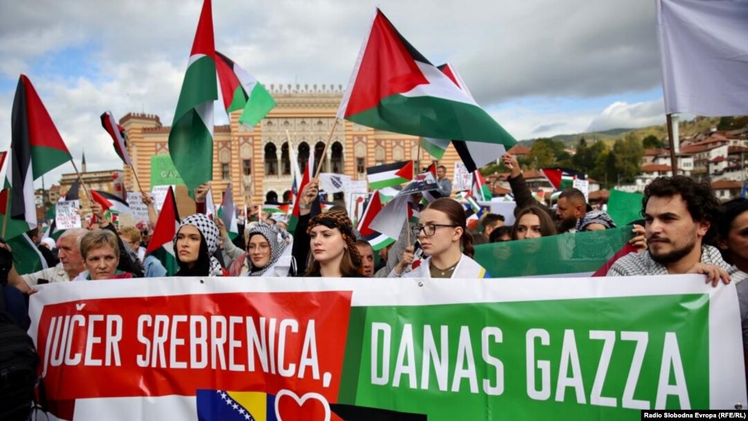 Podrška Palestincima, Sarajevo, 22. oktobar 2023.