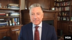 FILE - Former U.S. Ambassador Kurt Volker is seen in this undated image taken from video.