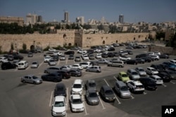 A general view of a parking lot that is part of a contentious deal in the Armenian Quarter in the Old City of Jerusalem, May 30, 2023.