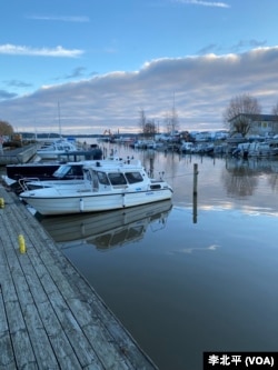 芬兰音高港（Inkoo）民用码头，距离天然气广岛入海处约5公里 （李北平摄）