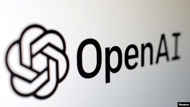 The OpenAI logo is seen in this image taken Feb. 3, 2023.