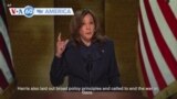 VOA60 America - Vice President Kamala Harris formally accepted her party’s nomination