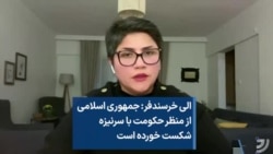 الی خرسندفر: جمهوری اسلامی از منظر حکومت با سرنیزه شکست خورده است