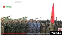 Binh sĩ Việt Nam tại lễ khai mạc diễn tập 'Hòa bình và Hữu nghị' 2023. YouTube: QDND.