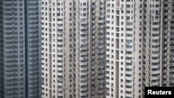 资料照：上海的一处居民楼。（2016年3月17日）