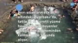 Diyarbakır’da sıcaktan kaçanlar soluğu binlerce yıllık su kaynağında alıyor 
