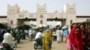 Le marché central de N'djamena partiellement incendié le 3 février 2008. AFP / Issouf Sanogo