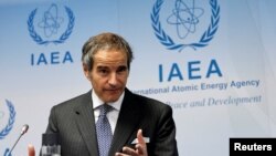 IAEA အကြီးအကဲ Rafael Grossi သြစတြီးယားနိုင်ငံ၊ ဗီယင်နာမြို့မှာကျင်းပတဲ့ IAEA ဝင် ၃၅ နိုင်ငံ အကြီးအကဲတွေအစည်းအဝေးဖွင့်ပွဲမှာ မိန့်ခွန်းပြောကြားစဥ်။ (နိုဝင်ဘာ ၂၂၊ ၂၀၂၃)