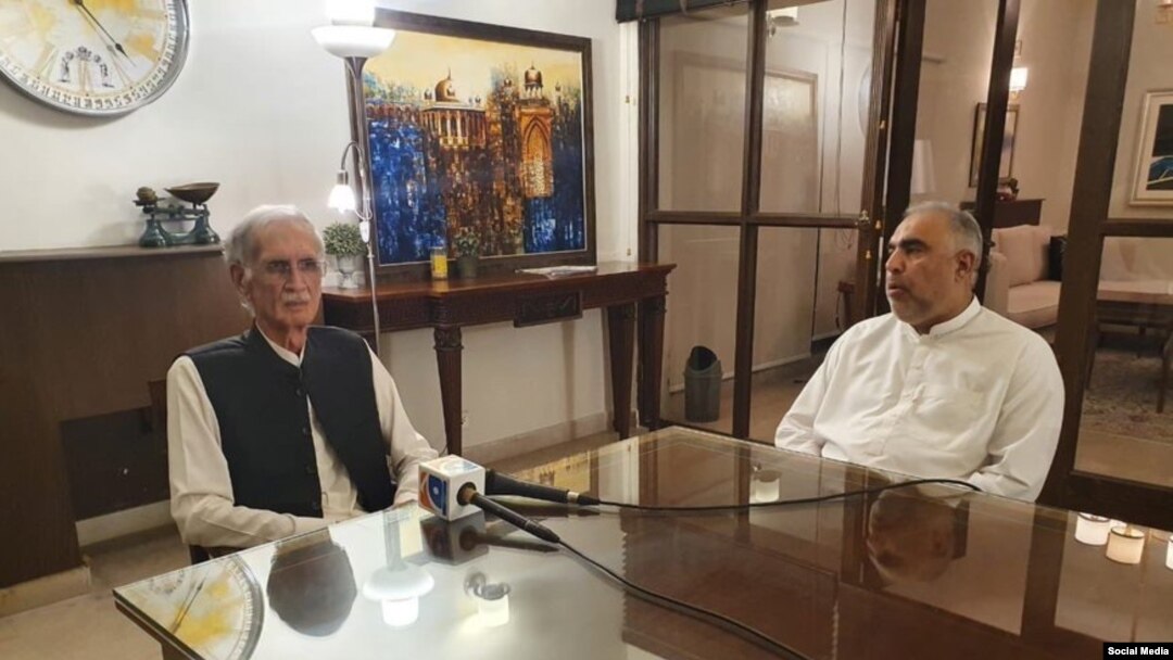 Pervaiz Khattak and Asad Qaiser