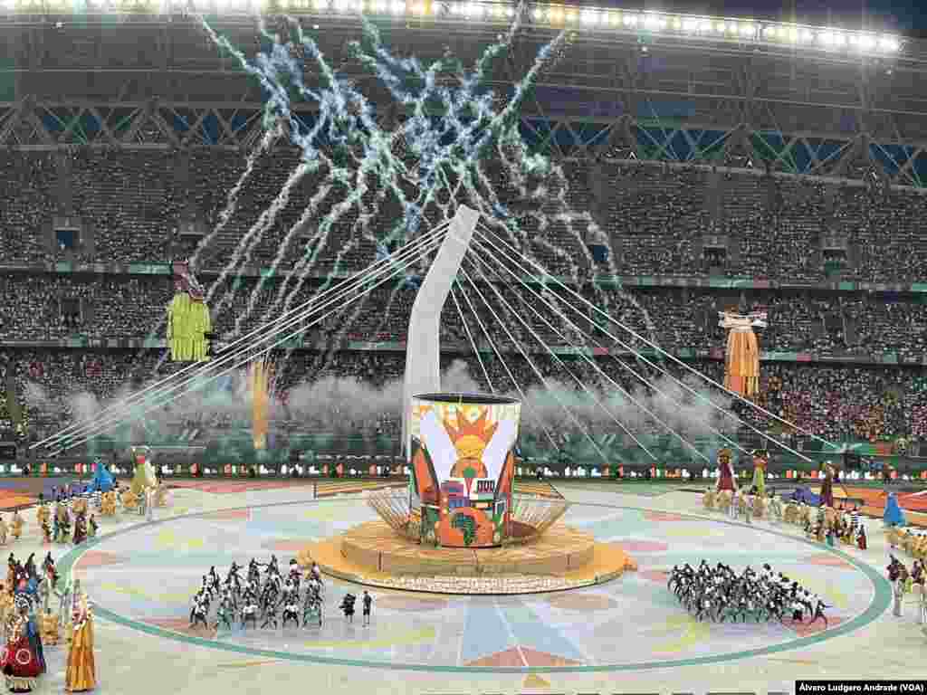 Cerimónia de abertura do Campeonato Africano das Nações em Abidjan, Costa do Marfim. 13 janeiro, 2024