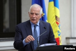 FILE - High Representative of the European Union for Foreign Affairs and Security Policy Josep Borrell.