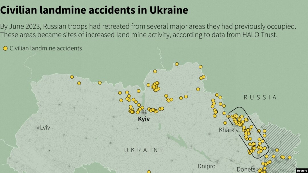 Nagazne mine koje su ruske snage ostavile u Ukrajini predstavljaju smrtonosnu pretnju za kijevsku vojsku i civile na oslobođenoj teritoriji