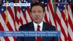 VOA60 America - Florida Governor Ron DeSantis suspends his presidential campaign