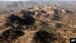 FILE - A general view of the Nuba Mountains in South Kordofan, Sudan, Jan. 9, 2020. 