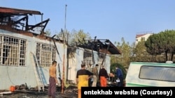 آتش‌سوزی در کمپ ترک اعتیاد در لنگرود