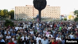 Protest protiv rudarenja litijuma u Srbiji održan je u sredu 07. avgusta u Kragujevcu (foto: Reuters)