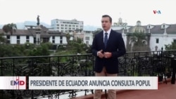 Presidente ecuatoriano propone consulta popular enfocada en seguridad