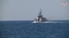 Fotografija Ministarstva odbrane Rusije prikazuje vežbe mornarice u Crnom moru