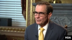 FILE - John Kirby, coordinator for strategic communications at the National Security Council, speaks during an exclusive interview with VOA, in this screengrab from video, taken July 27, 2023.