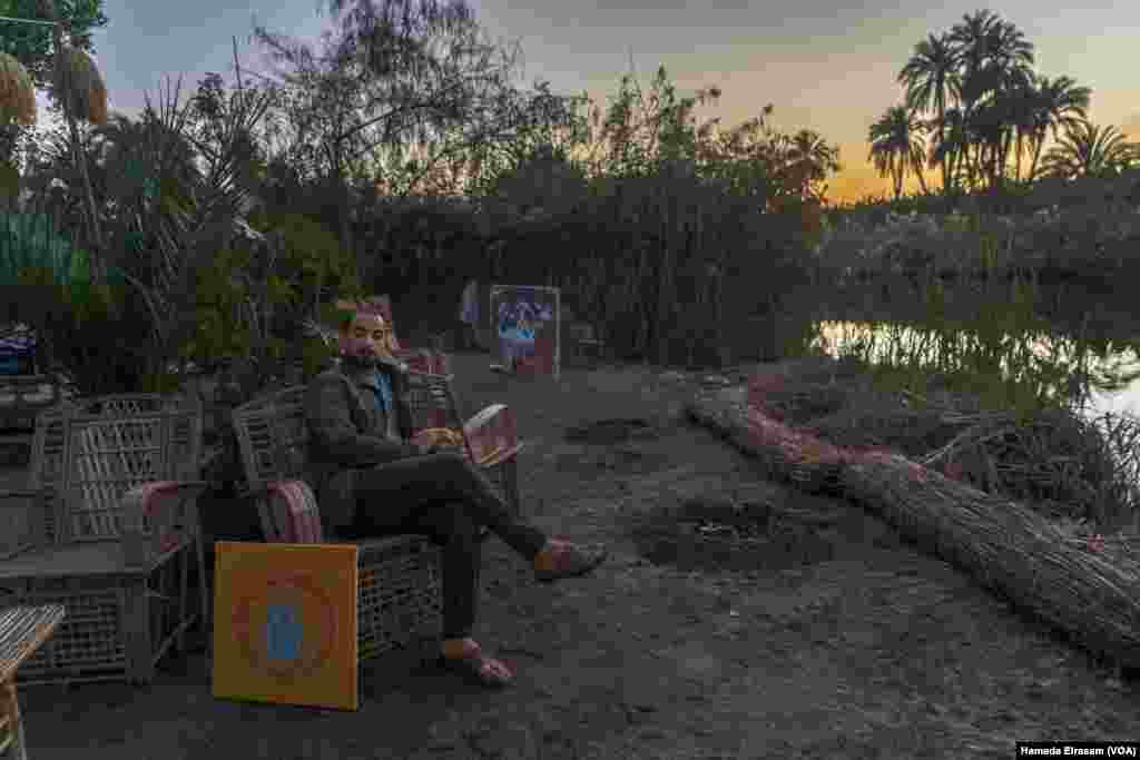 Mahmoud Hawary, founder of Humans of Upper Egypt art camp, says, &ldquo;After the start of the Gaza war and a decline in tourists, I began planting vegetables in my camp as a symbol of securing food and appreciating nature.&rdquo;&nbsp;Hawary is pictured in Luxor, Egypt, Feb. 25, 2024.