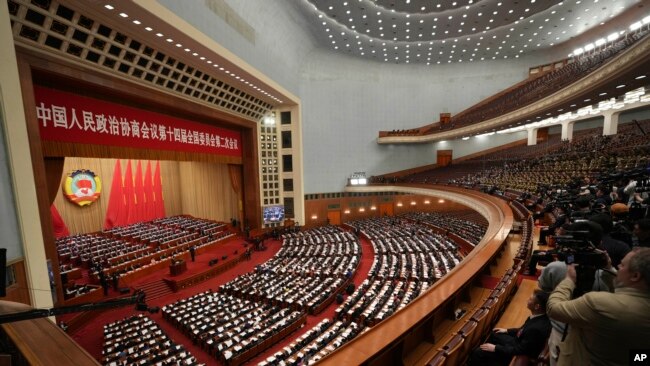 중국 베이징 인민대회당에서 ‘전국인민정치협상회의(정협)’가 진행되고 있다.