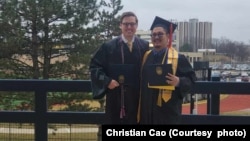 Christian Cao at graduation.